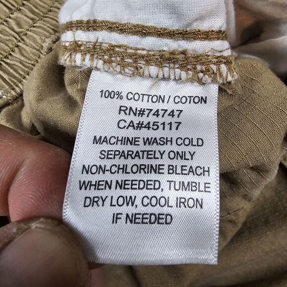 Redhead Cargo Pants 40x30 Fulton Khaki Tan Ripstop Canvas Work Stretch Outdoors - Picture 7 of 16